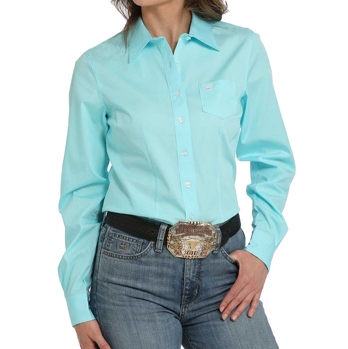 Cinch Women's Solid Turquoise Shirt