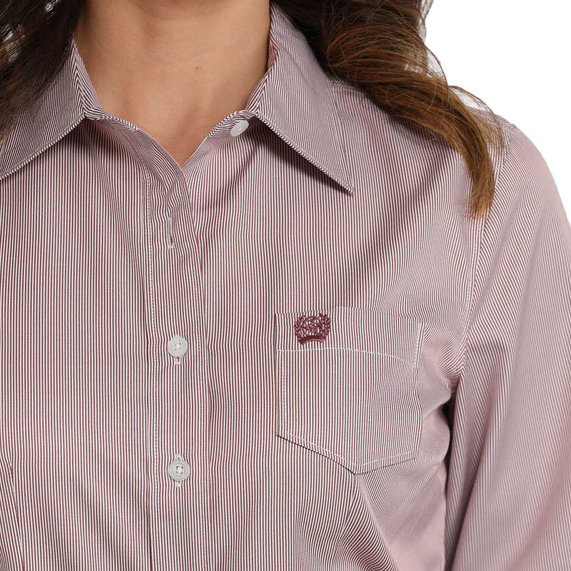 Cinch Women's Pink Stripe Shirt