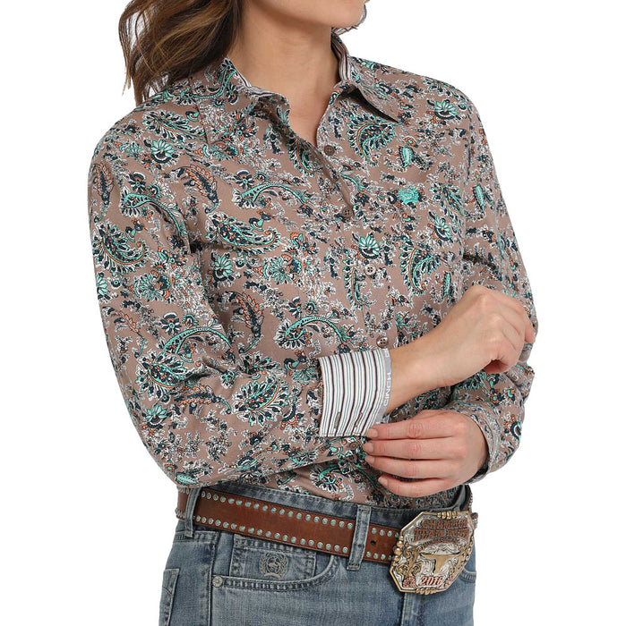 Cinch Women's Paisley Button Down Shirt