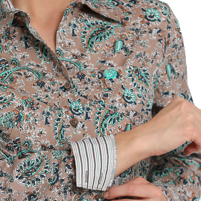 Cinch Women's Paisley Button Down Shirt