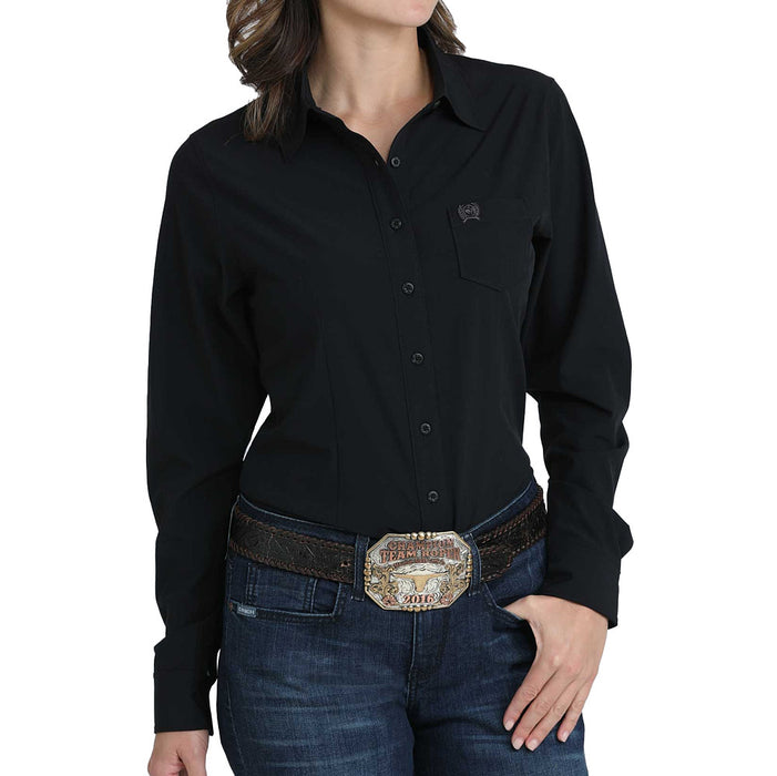 Cinch Women's Arena Flex Black Shirt