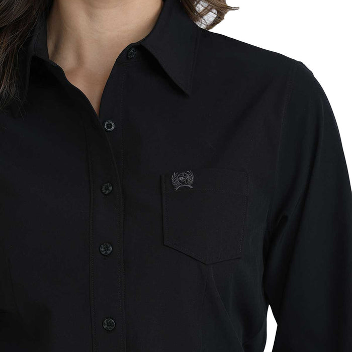 Cinch Women's Arena Flex Black Shirt