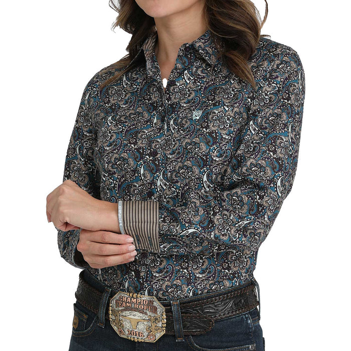 Cinch Women's Paisley Print Button Shirt