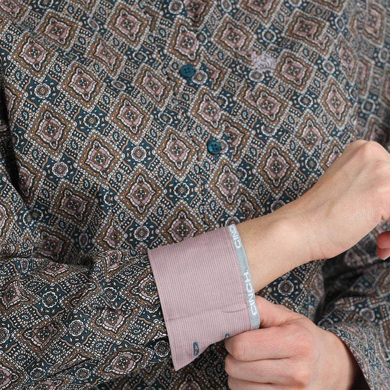 Cinch Women's Lilac Paisley Long Sleeve Shirt