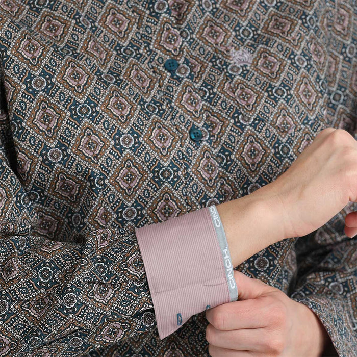 Cinch Women's Lilac Paisley Long Sleeve Shirt