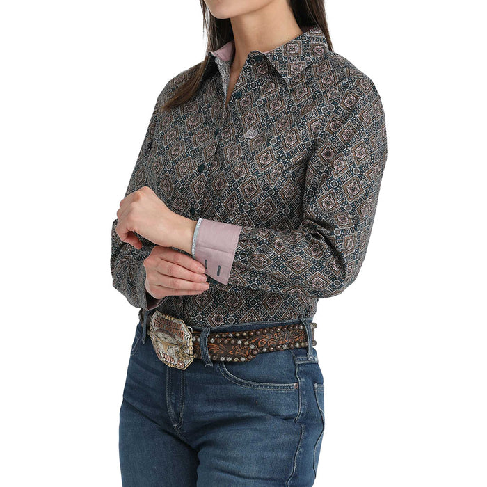Cinch Women's Lilac Paisley Long Sleeve Shirt