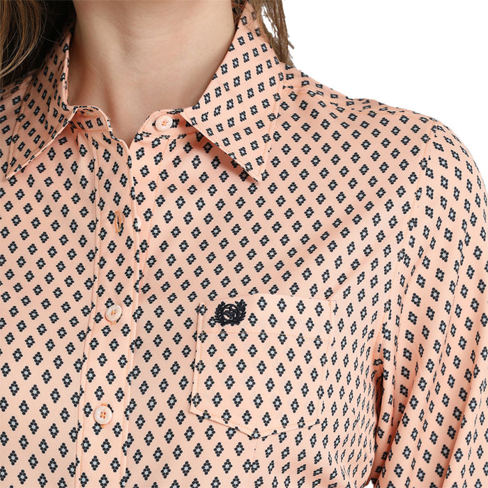 Cinch Women's Peach Print ArenaFlex Shirt