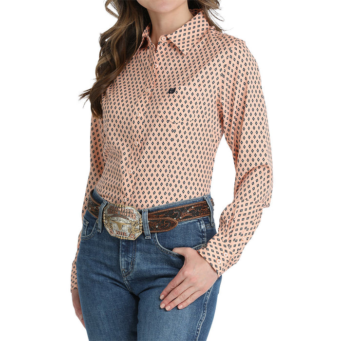 Cinch Women's Peach Print ArenaFlex Shirt