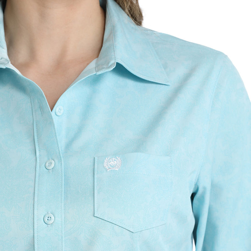 Cinch Women's Light Blue ArenaFlex Shirt