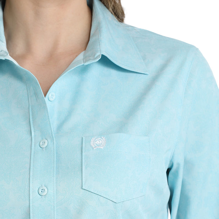 Cinch Women's Light Blue ArenaFlex Shirt