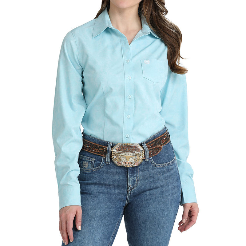 Cinch Women's Light Blue ArenaFlex Shirt