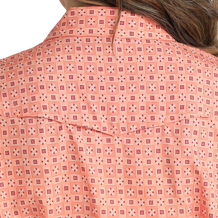 Cinch Women's Coral Print Vented Shirt