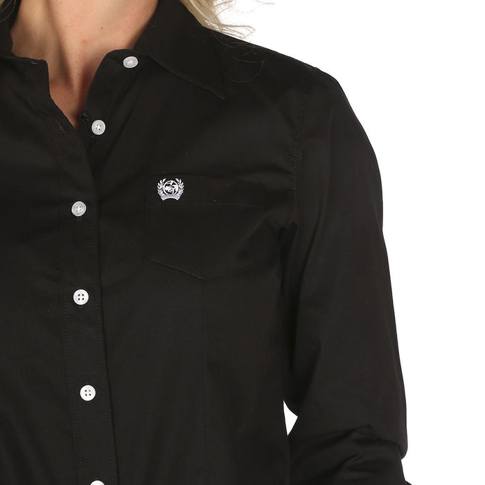 Cinch Women's Black Button Up Shirt