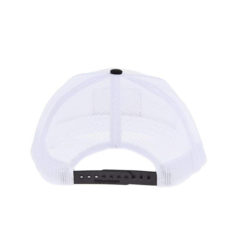 Mayatex White and Black Leather Patch Mesh Back Cap