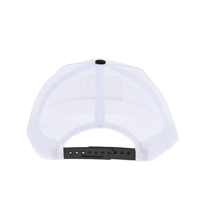 Mayatex White and Black Leather Patch Mesh Back Cap