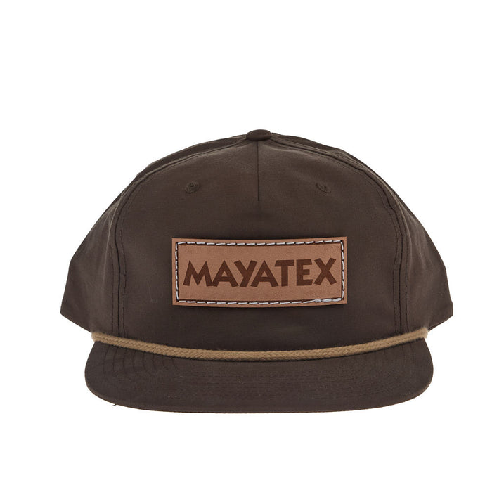 Mayatex Mocha with Khaki Rope Leather Patch Logo Cap