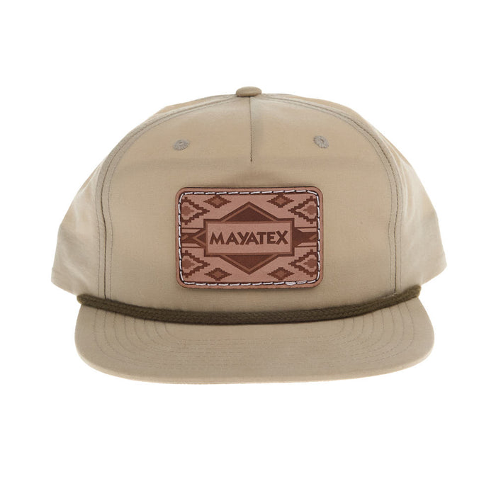 Mayatex Sand Dune with Loden Rope Leather Patch Cap