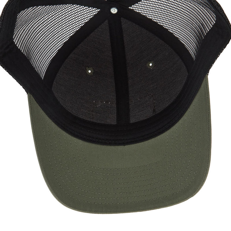 Mayatex Loden and Black Leather Patch Mesh Back Cap