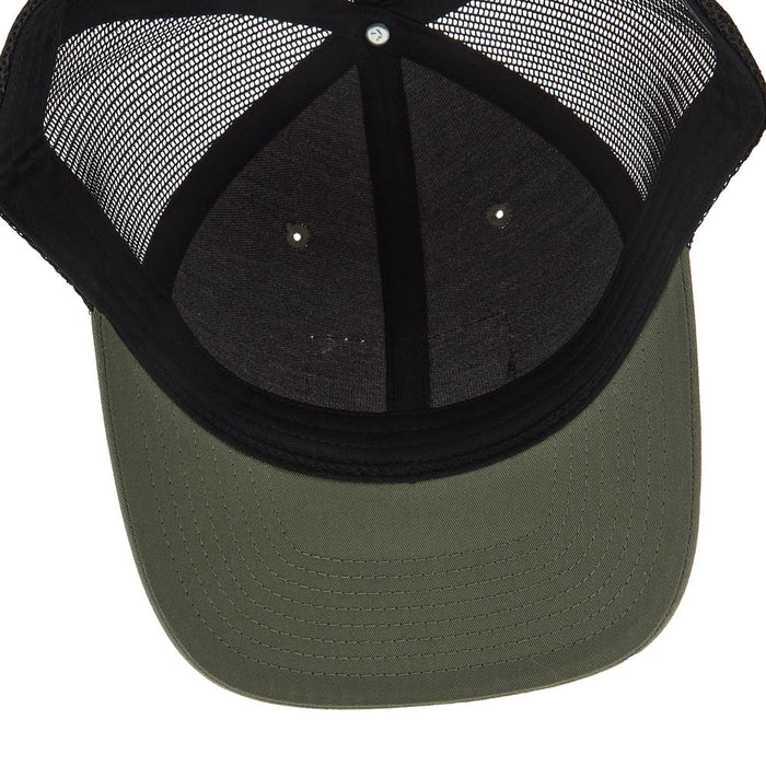 Mayatex Loden and Black Leather Patch Mesh Back Cap