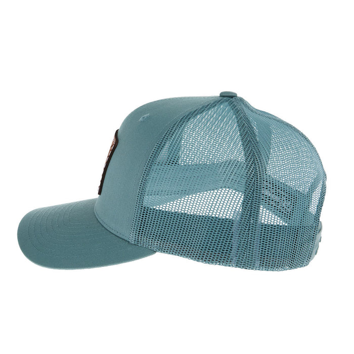 Mayatex Smoke Blue Leather Patch Mesh Back Cap