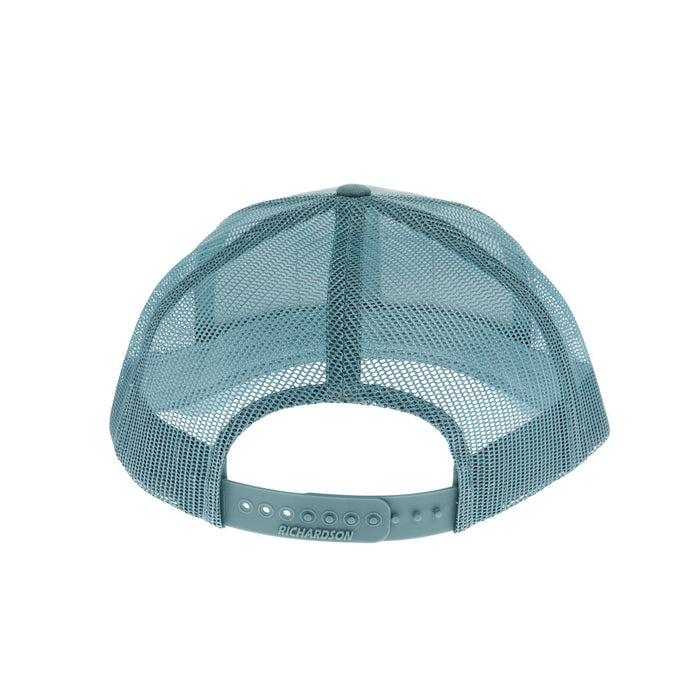 Mayatex Smoke Blue Leather Patch Mesh Back Cap