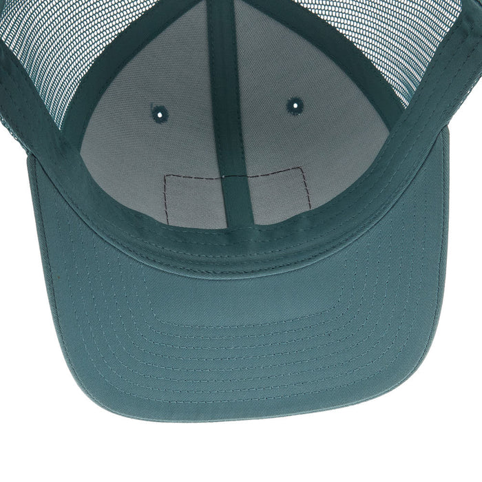 Mayatex Smoke Blue Leather Patch Mesh Back Cap