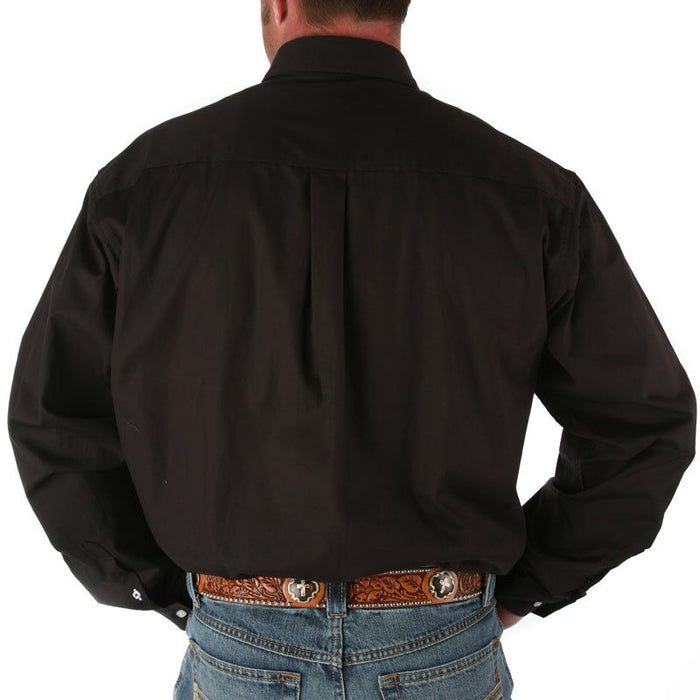 Cinch Men's Black Pinpoint Oxford Long Sleeve Shirt