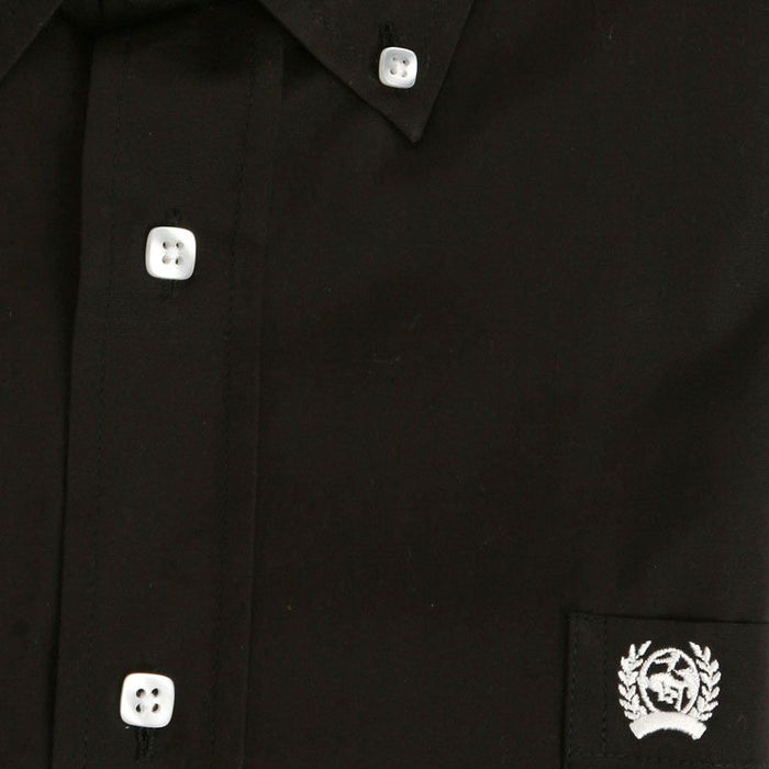 Cinch Men's Black Pinpoint Oxford Long Sleeve Shirt