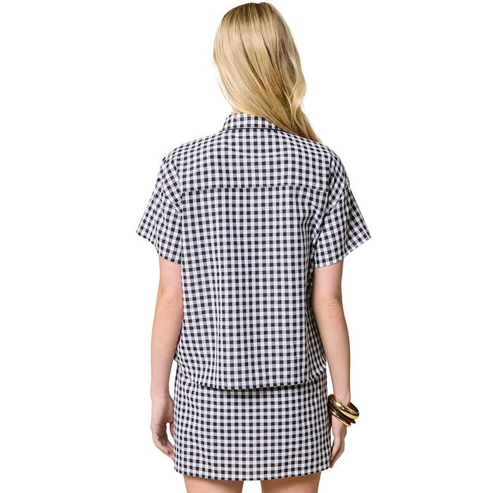 Mimosa Women's Gingham Short Sleeve Shirt