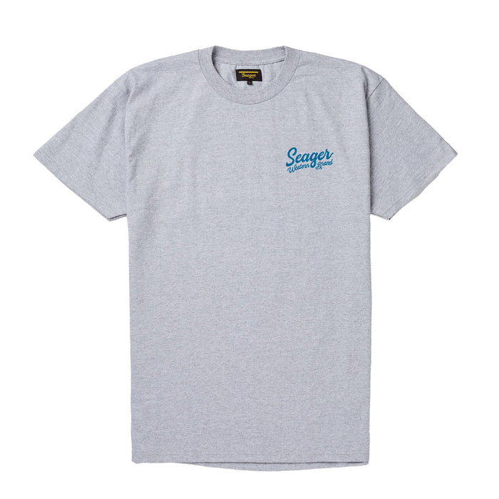 Seager Inc Mens Grey Ponder Short Sleeve T-Shirt