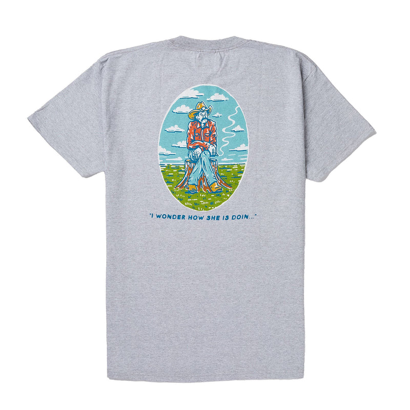 Seager Inc Mens Grey Ponder Short Sleeve T-Shirt