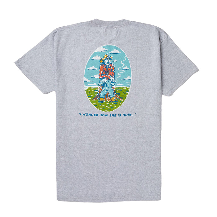Seager Inc Mens Grey Ponder Short Sleeve T-Shirt