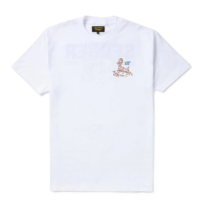 Seager Inc Men's Lucky Buck White Tee Shirt