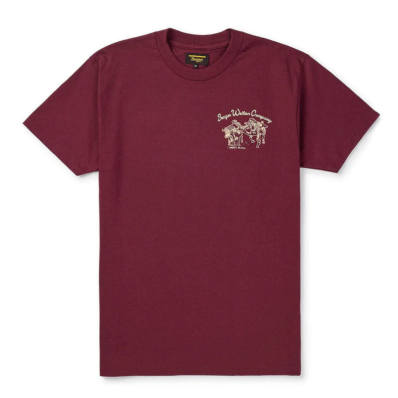 Seager Inc Men's Burgundy Los Rios Tee Shirt
