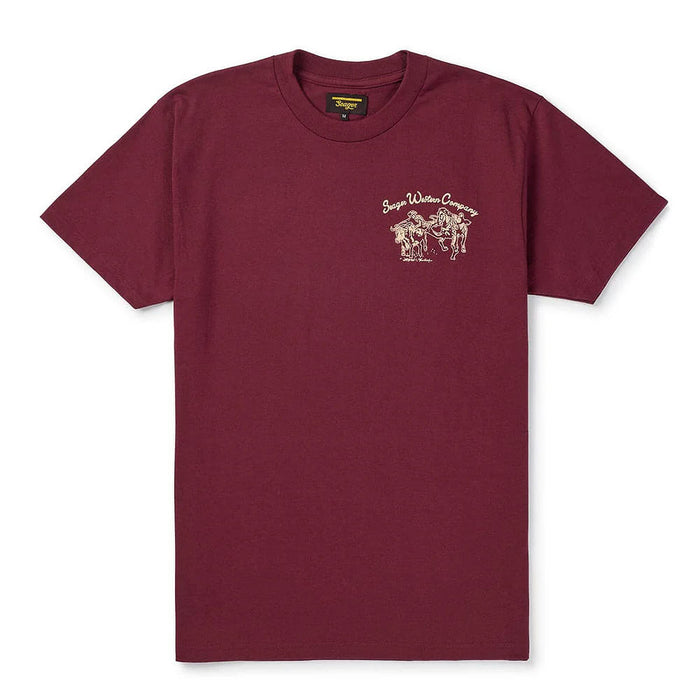 Seager Inc Men's Burgundy Los Rios Tee Shirt