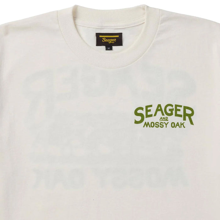 Seager Inc Men's Mossy Oak Pack Out White Tee Shirt