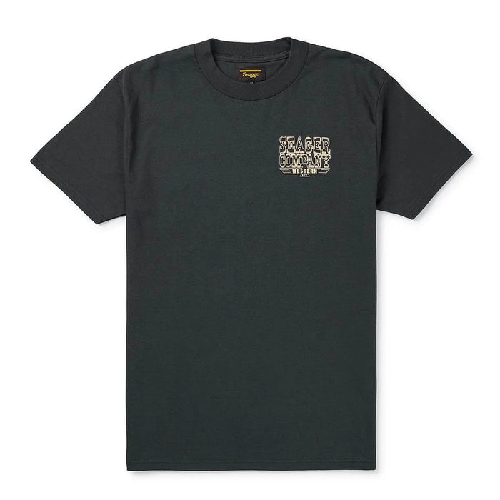 Seager Inc Men's Black Rattler Tee Shirt