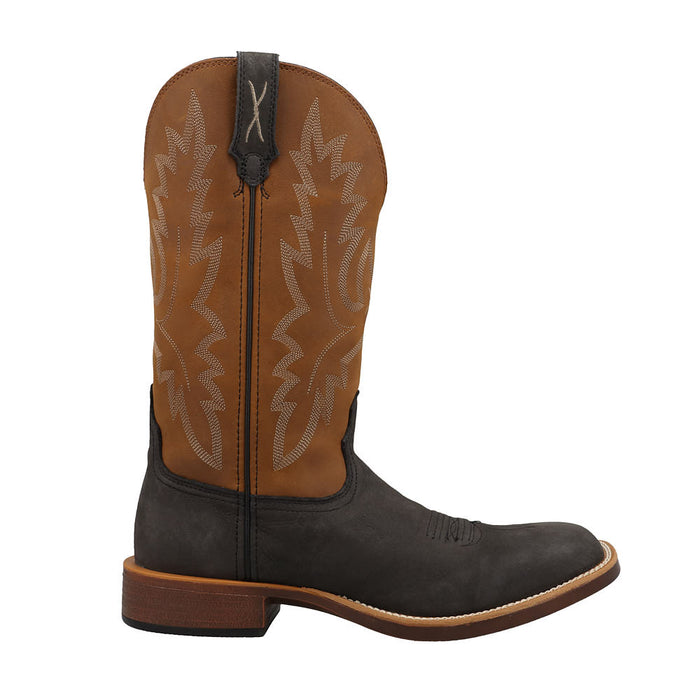 Twisted X Men's Top Hand Forged Iron Vamp 13in Pecan Top Boot
