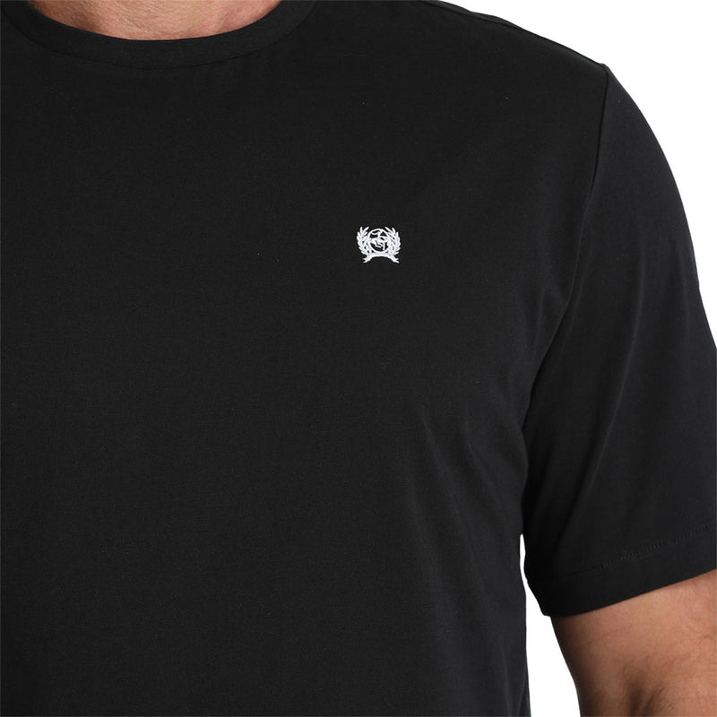 Cinch Men's Black Solid Tee Shirt