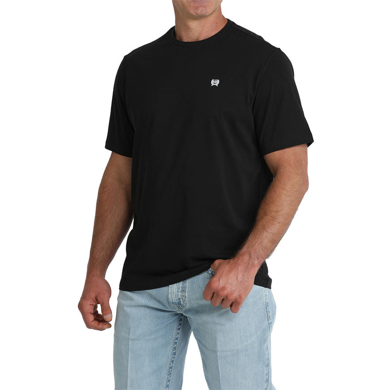 Cinch Men's Black Solid Tee Shirt