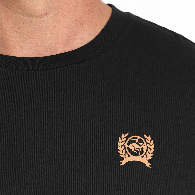 Cinch Men's Logo Black Long Sleeve Tee
