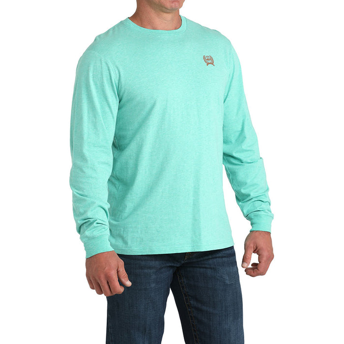 Cinch Turquoise Long Sleeve Cowboy State Of Mind Tee Shirt