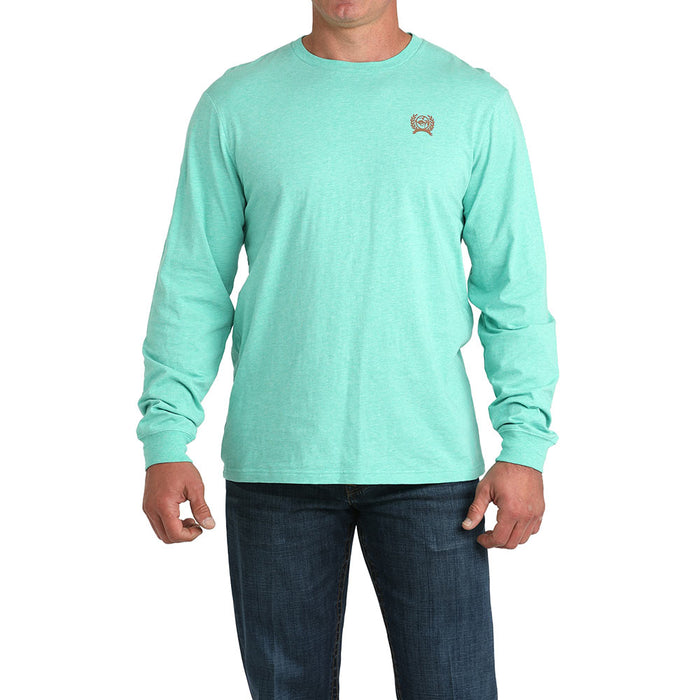 Cinch Turquoise Long Sleeve Cowboy State Of Mind Tee Shirt