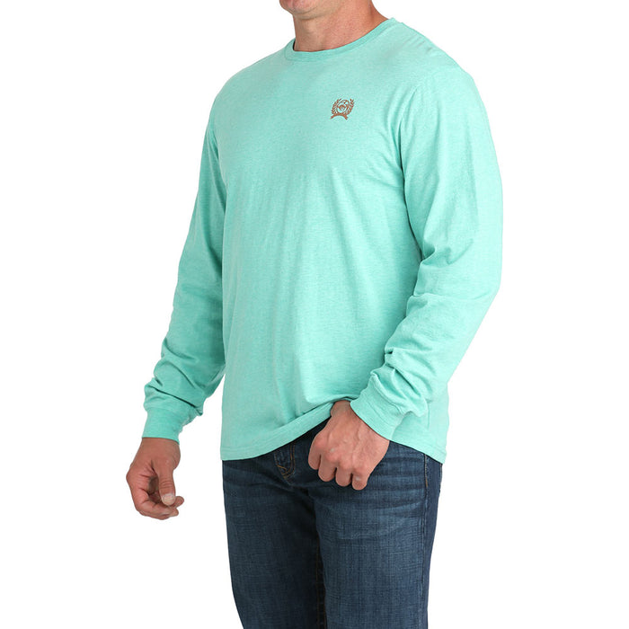 Cinch Turquoise Long Sleeve Cowboy State Of Mind Tee Shirt