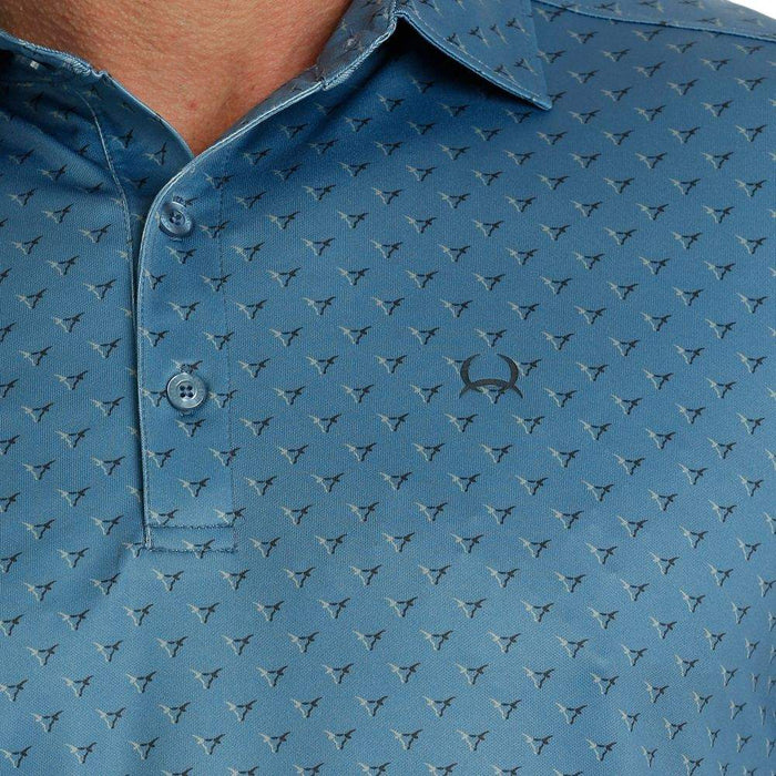 Cinch Men's ArenaFlex Blue Polo