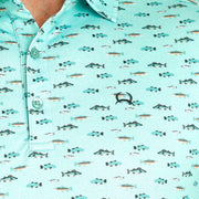 Cinch Men's Turquoise ArenaFlex Polo