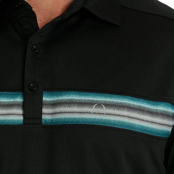 Cinch Men's ArenaFlex Black Polo