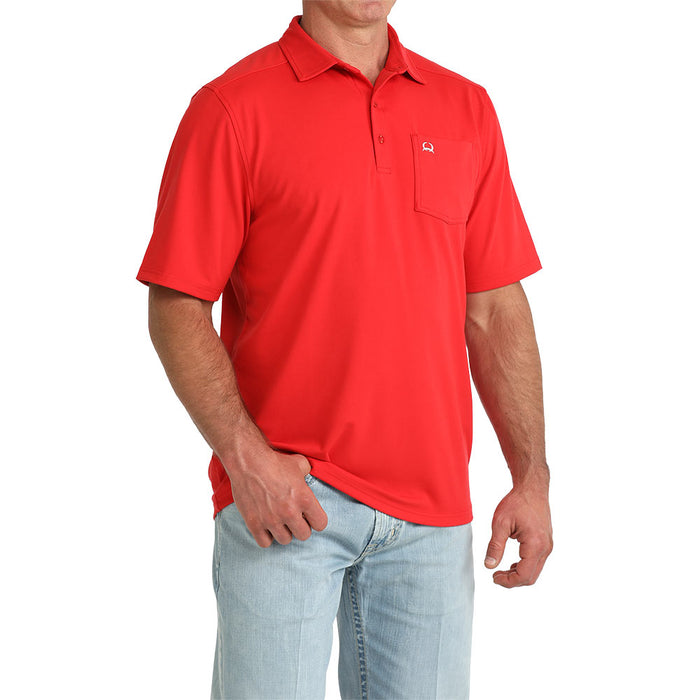 Cinch Men's Red Pocket Polo