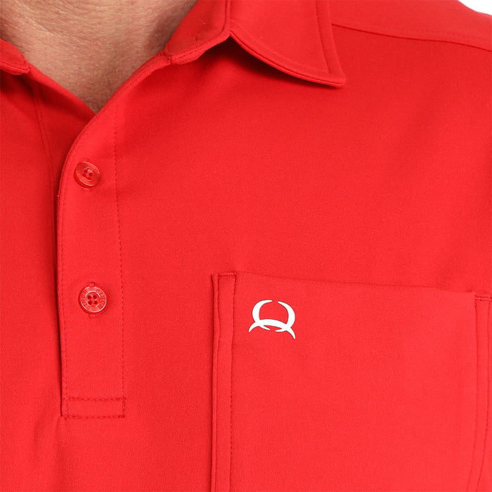 Cinch Men's Red Pocket Polo