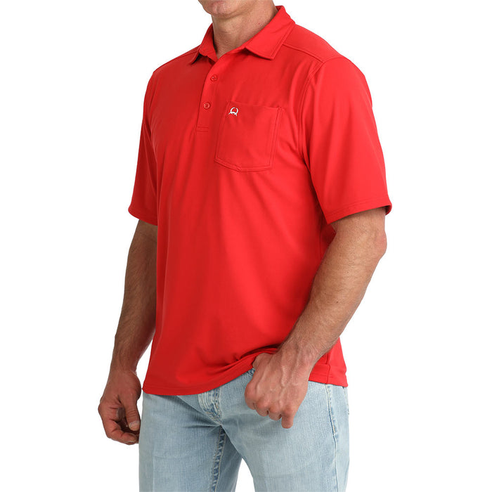 Cinch Men's Red Pocket Polo